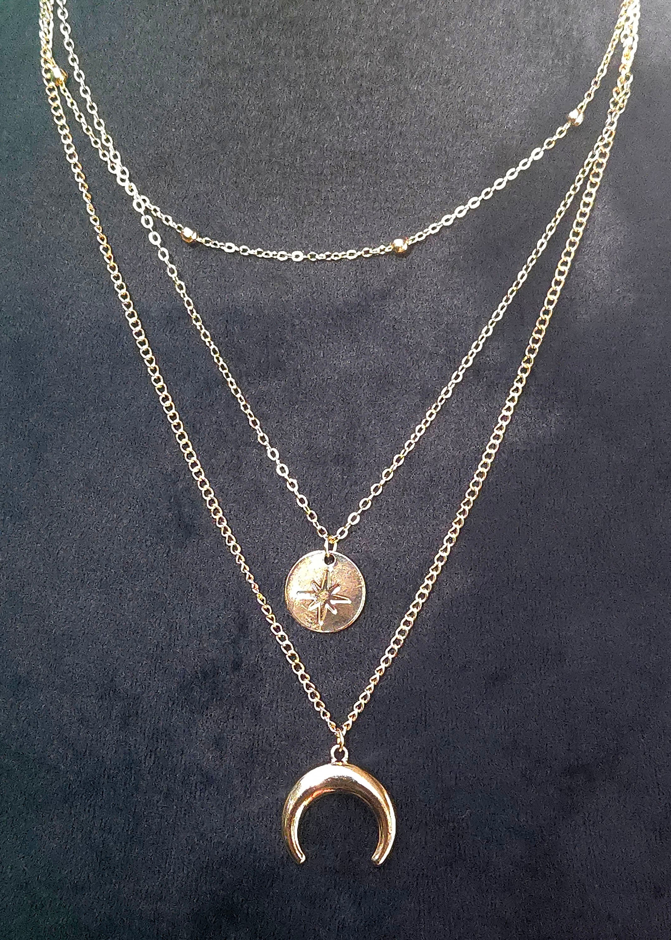 Moon Knight Layered Necklace